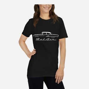 1955 Chevy 55 Belair Bel Air Antique Collector Car Gift ShortSleeve T-Shirt S NW